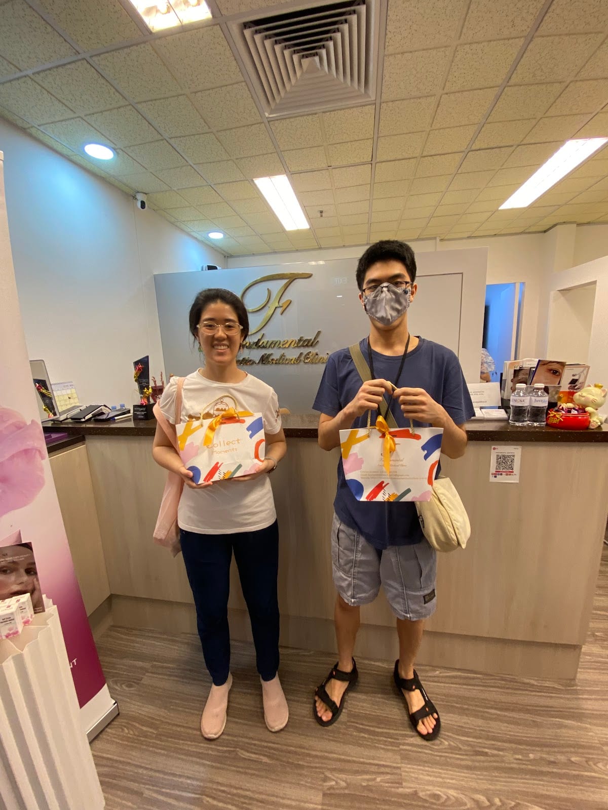 Physician skin consultation and treatment room at Fundamental Aesthetic Clinic Lucky Plaza